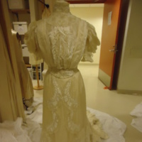 Front View of Wedding Dress of Ellen Suydam Lott Rapelje