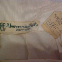 View of Label in White Cotton A&F Skirt
