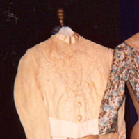 Front View of Ivory Wool Bodice