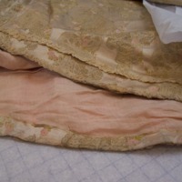 Detail View of Evening Dress with One Shoe