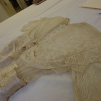 Detail View of Wedding Dress of Beulah May Christ Hummel