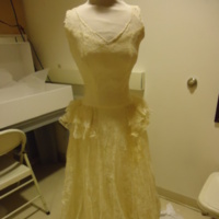 Front View of Wedding Dress of Muriel Kahn Lampell