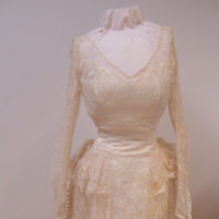 Front View of 1949 Wedding Dress