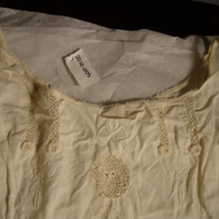 Detail View of Cream Lace Slip
