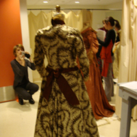 Action View Related to Brown and Ivory Print Silk Dress