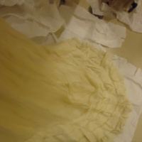 Detail View of Wedding Dress of Ellen Suydam Lott Rapelje